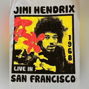 Jimi Hendrix Live in San Francisco Graphic t